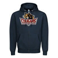 Navy cougars, kokomo education Zipper Hoodie - linhVisuals
