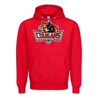 Red cougars, kokomo education Zipper Hoodie - linhVisuals