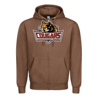 Chestnut cougars, kokomo education Zipper Hoodie - linhVisuals
