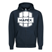 Navy Mapex Drum Zipper Hoodie - linhVisuals