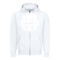 White Mapex Drum Zipper Hoodie - linhVisuals