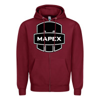 Burgundy Mapex Drums Zipper Hoodie - linhVisuals
