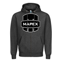 Charcoal Heather Mapex Drums Zipper Hoodie - linhVisuals