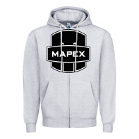 Heather Grey Mapex Drums Zipper Hoodie - linhVisuals