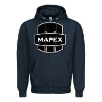 Navy Mapex Drums Zipper Hoodie - linhVisuals