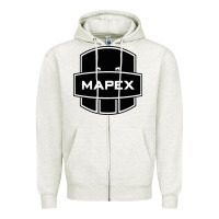 Oatmeal Heather Mapex Drums Zipper Hoodie - linhVisuals