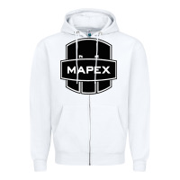 White Mapex Drums Zipper Hoodie - linhVisuals
