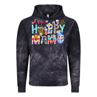 Cloud Black One Happy Mama Easter Bunny Vintage Hoodie - CowhideDigitalArt