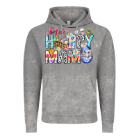 Cloud Rock One Happy Mama Easter Bunny Vintage Hoodie - CowhideDigitalArt