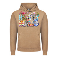 Vintage Coffee One Happy Mama Easter Bunny Vintage Hoodie - CowhideDigitalArt
