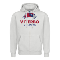 Dove Grey v-h4wks, viterbo, education Zipper Hoodie - linhVisuals