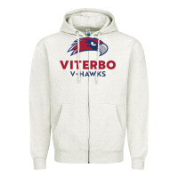 Oatmeal Heather v-h4wks, viterbo, education Zipper Hoodie - linhVisuals