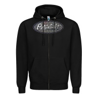 Black Peterbilt Trucks Zipper Hoodie - linhVisuals