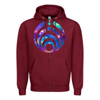 Burgundy bassnectar 07 [tb] Zipper Hoodie - linhVisuals