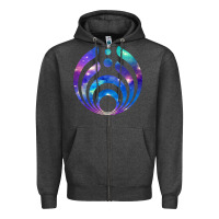 Charcoal Heather bassnectar 07 [tb] Zipper Hoodie - linhVisuals