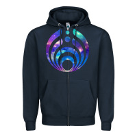 Navy bassnectar 07 [tb] Zipper Hoodie - linhVisuals