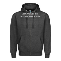 Charcoal Heather arnold is numero uno Zipper Hoodie - linhVisuals