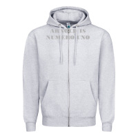 Heather Grey arnold is numero uno Zipper Hoodie - linhVisuals
