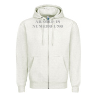 Oatmeal Heather arnold is numero uno Zipper Hoodie - linhVisuals