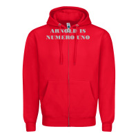 Red arnold is numero uno Zipper Hoodie - linhVisuals