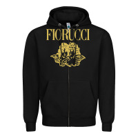 Black fiorucci Zipper Hoodie - linhVisuals