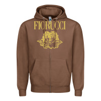 Chestnut fiorucci Zipper Hoodie - linhVisuals