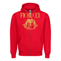Red fiorucci Zipper Hoodie - linhVisuals