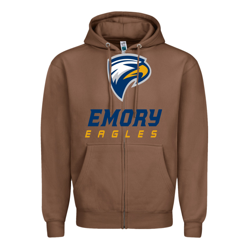 Emory Eagles Zipper Hoodie by linhVisuals | Teevron