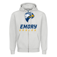 Dove Grey emory eagles Zipper Hoodie - linhVisuals