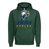 Sports Green emory eagles Zipper Hoodie - linhVisuals