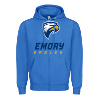 True Royal emory eagles Zipper Hoodie - linhVisuals