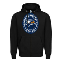 Black emory eagles Zipper Hoodie - linhVisuals