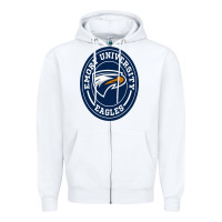 White emory eagles Zipper Hoodie - linhVisuals