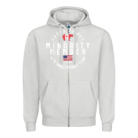 Dove Grey proud member of small fringe minority with unacceptable view t shirt Zipper Hoodie - linhVisuals