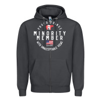 Smoke proud member of small fringe minority with unacceptable view t shirt Zipper Hoodie - linhVisuals