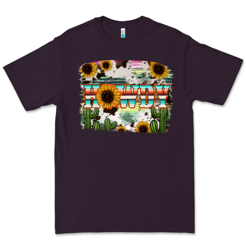 Howdy Serape And Sunflower Premium Tee by RanaPortraitStore | Teevron