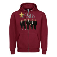 Burgundy Celtic Thunder Zipper Hoodie - linhVisuals