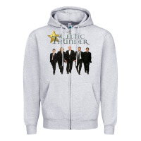 Heather Grey Celtic Thunder Zipper Hoodie - linhVisuals