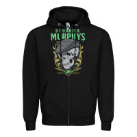 Black dropkick murphy's Zipper Hoodie - linhVisuals
