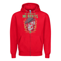 Red dropkick murphy's Zipper Hoodie - linhVisuals