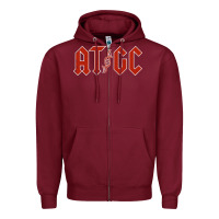 Burgundy atgc funny science Zipper Hoodie - linhVisuals