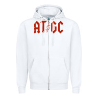 White atgc funny science Zipper Hoodie - linhVisuals
