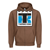 Chestnut thermo king Zipper Hoodie - linhVisuals