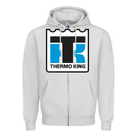 Dove Grey thermo king Zipper Hoodie - linhVisuals