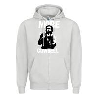 Dove Grey more cowbell Zipper Hoodie - linhVisuals