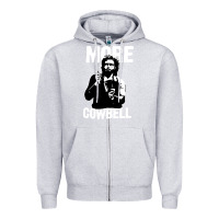 Heather Grey more cowbell Zipper Hoodie - linhVisuals