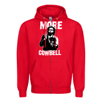 Red more cowbell Zipper Hoodie - linhVisuals
