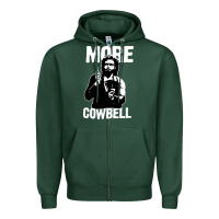 Sports Green more cowbell Zipper Hoodie - linhVisuals