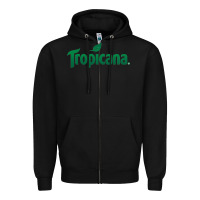 Black tropicana Zipper Hoodie - linhVisuals