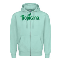 Seafoam tropicana Zipper Hoodie - linhVisuals